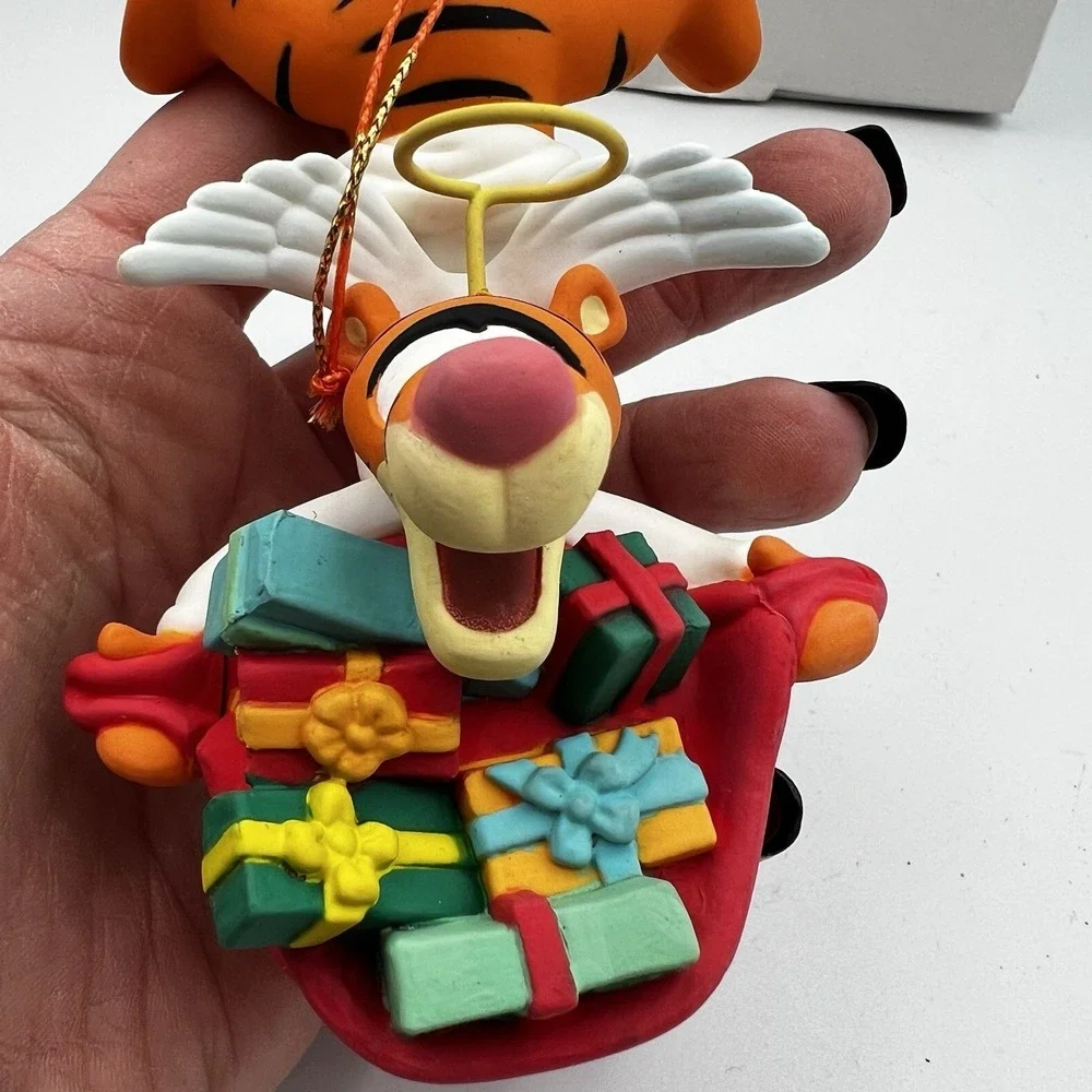 Vintage Grolier Disney Christmas Ornament Winnie the Pooh Tigger‎ Angel 009903